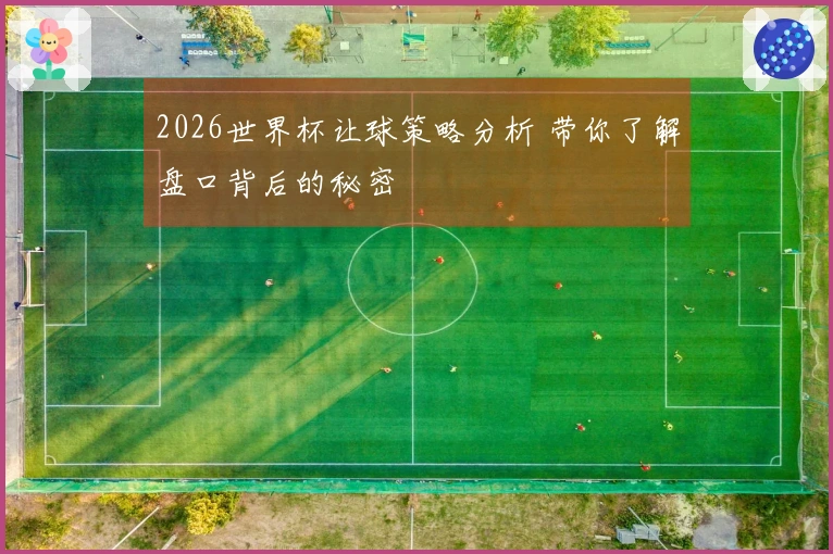 2026世界杯让球策略分析 带你了解盘口背后的秘密